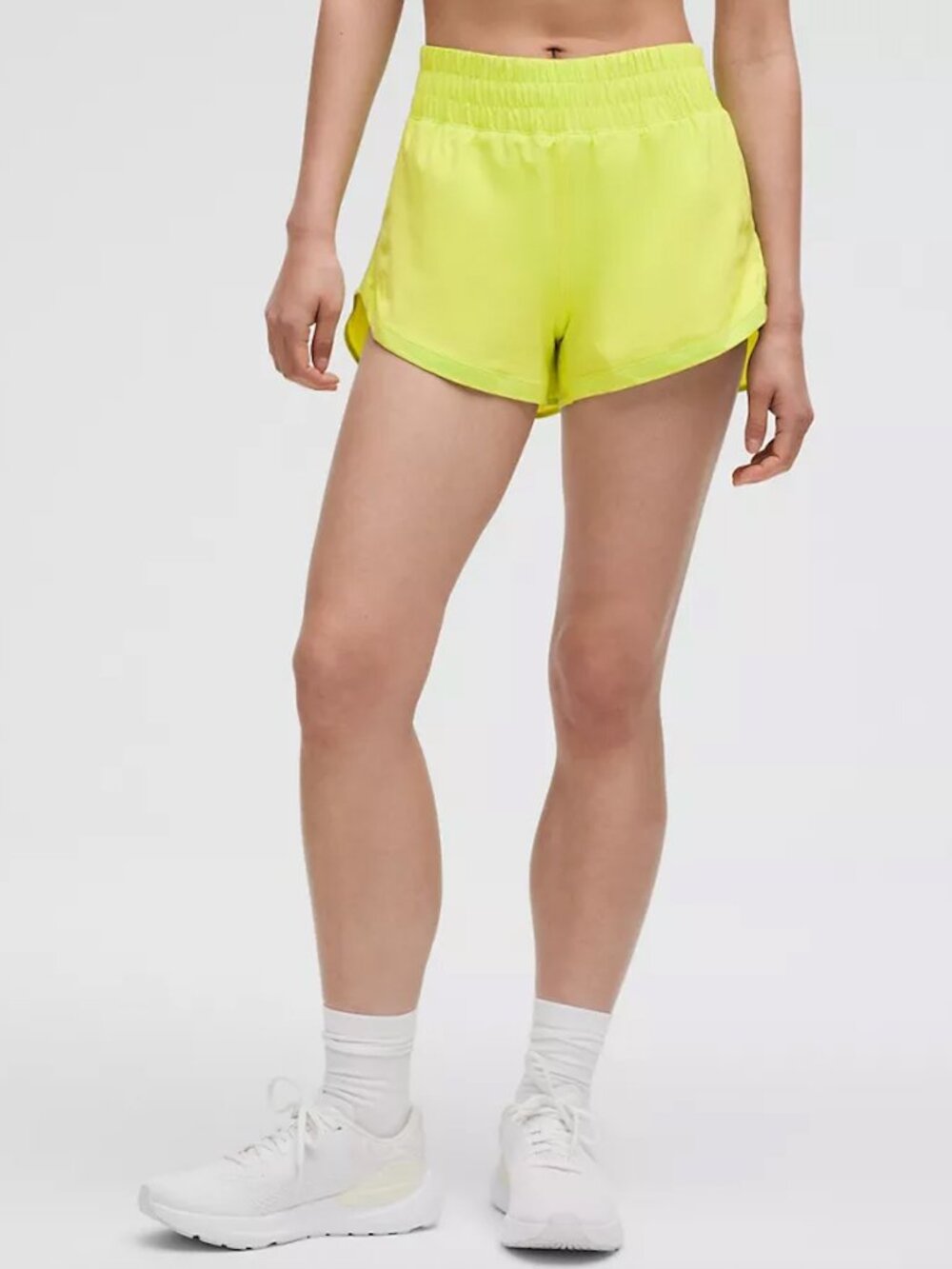 Lululemon Track That High-Rise Lined Short 3" in Sour Grape